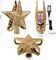 Christmas Star Tree Topper with Built-in Led Snowflake Projector Lights Hollowed Pentagram Tree Topper,Plug in Christmas Tree Ornament for Indoor Office Xmas New Year Holiday Tree Decoration